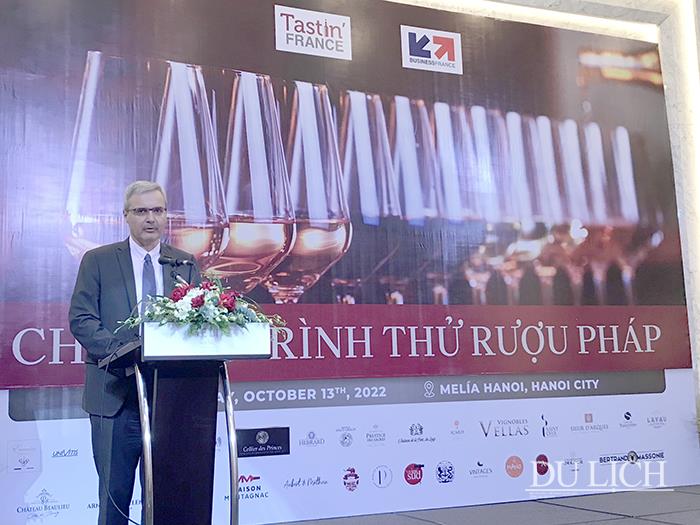 Ngài Nicolas Warnery, Đại sứ Pháp tại Việt Nam phát biểu tại chương trình Tastin’ France 2022